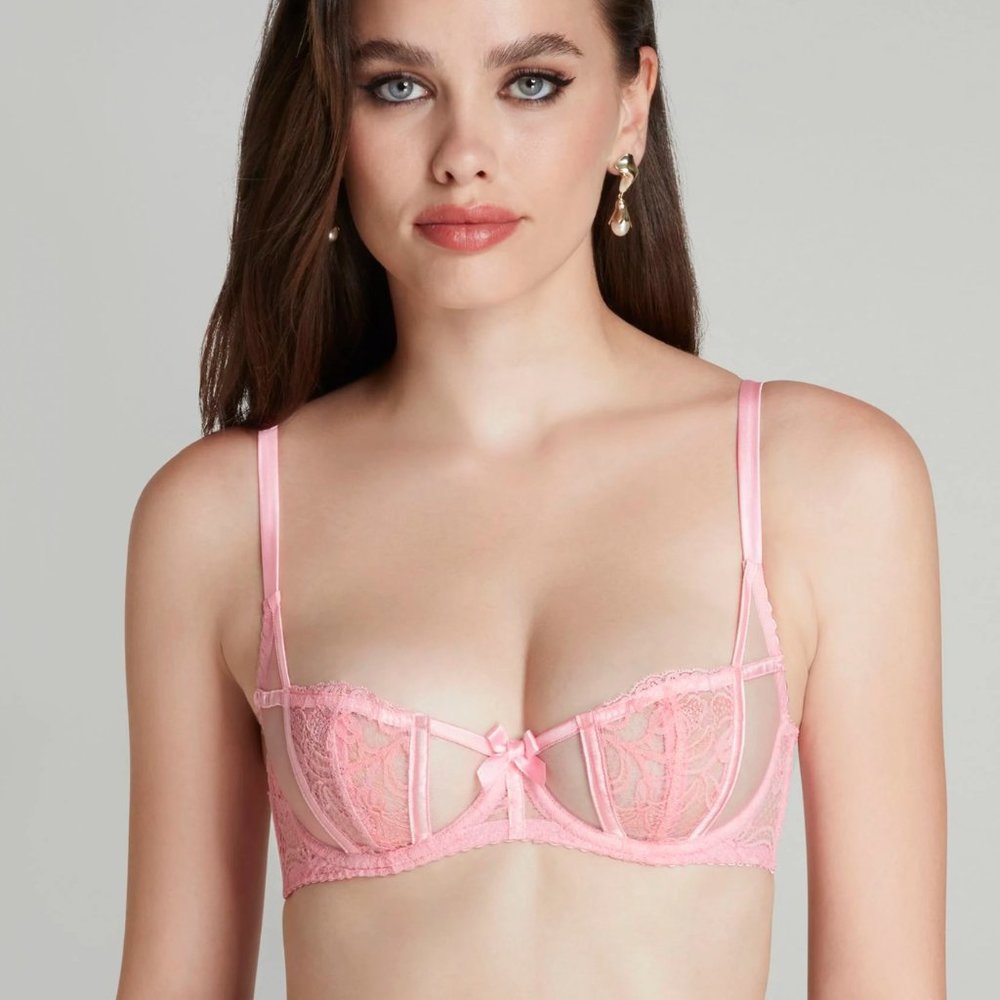 Agent Provocateur Pink Rosyln Bra 32E NWT